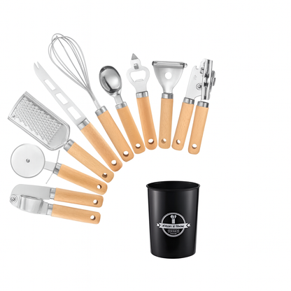Set de utensillios de metal 9pcs