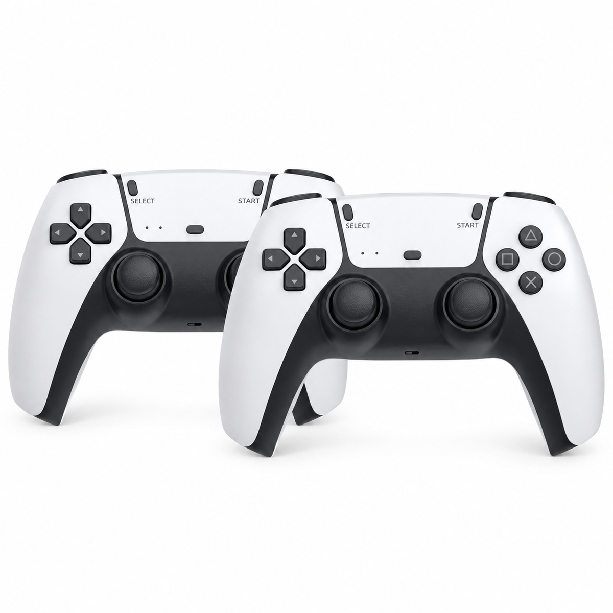 joystick x2 +receptor (sin caja) blanco