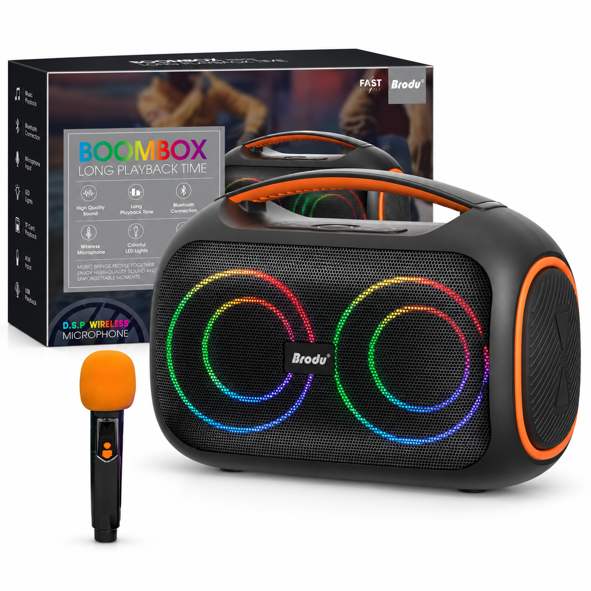 Parlante Boombox 4plg x2 BTS-2439