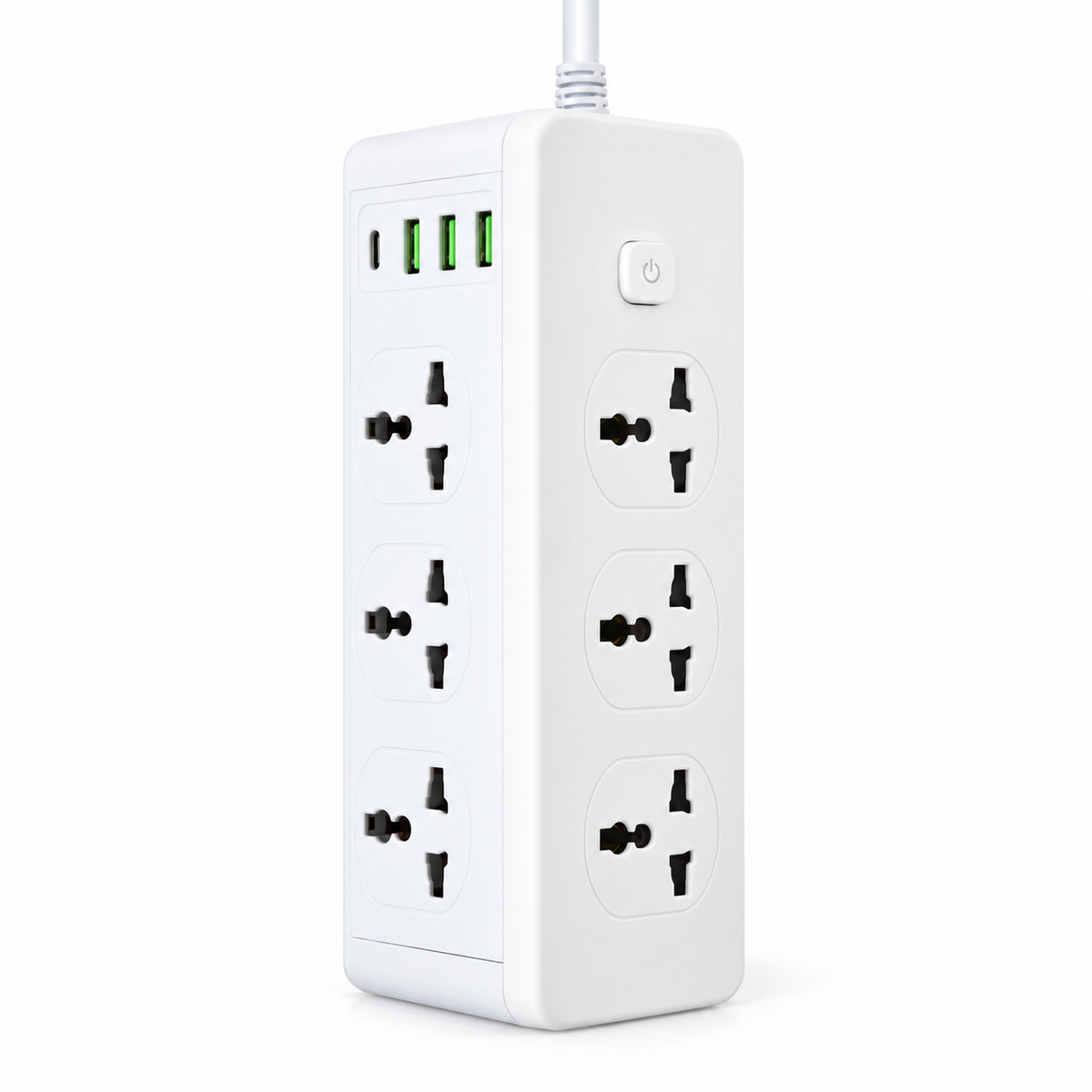 Alargue 6 enchufes+3usb+tipo c