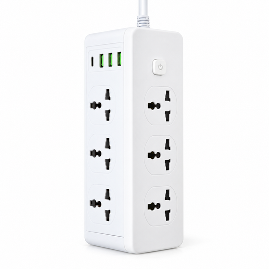 Alargue 6 enchufes+3usb+tipo c