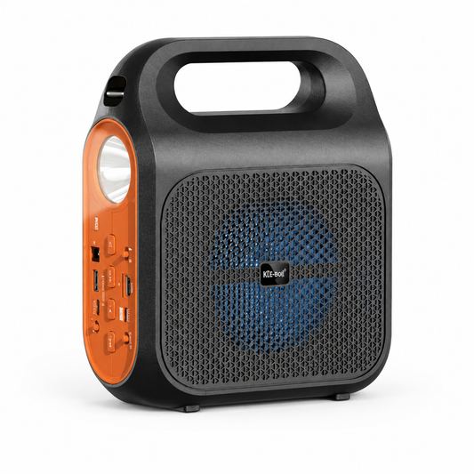 Parlante con linterna con power bank KTS-2469