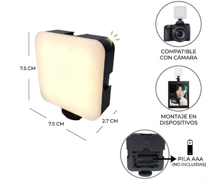 Luz led selfie