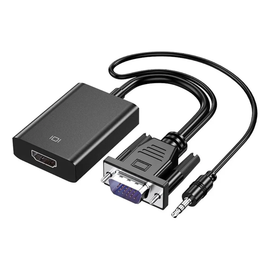 Adaptador VGA macho a HDMI hembra full HD