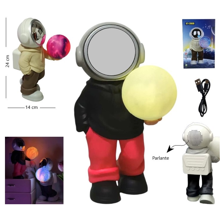 Parlante astronauta urbano con luz