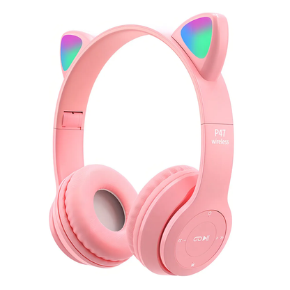 Auriculares vincha gatito AU-12004