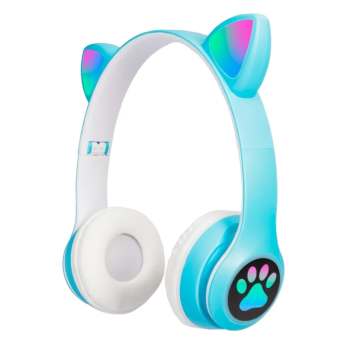 Auriculares vincha gatito con huella