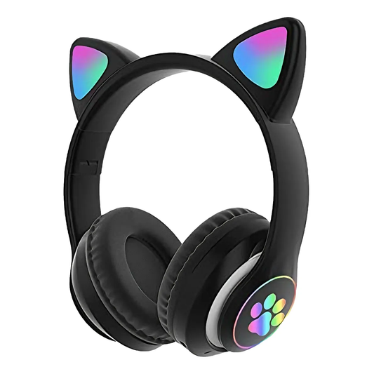 Auriculares vincha gatito con huella