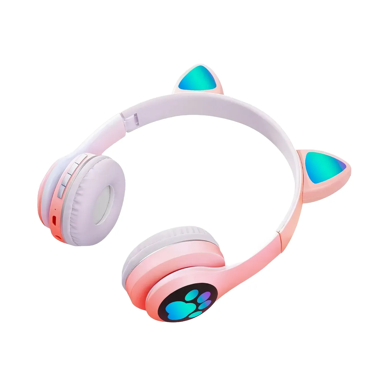 Auriculares vincha gatito con huella