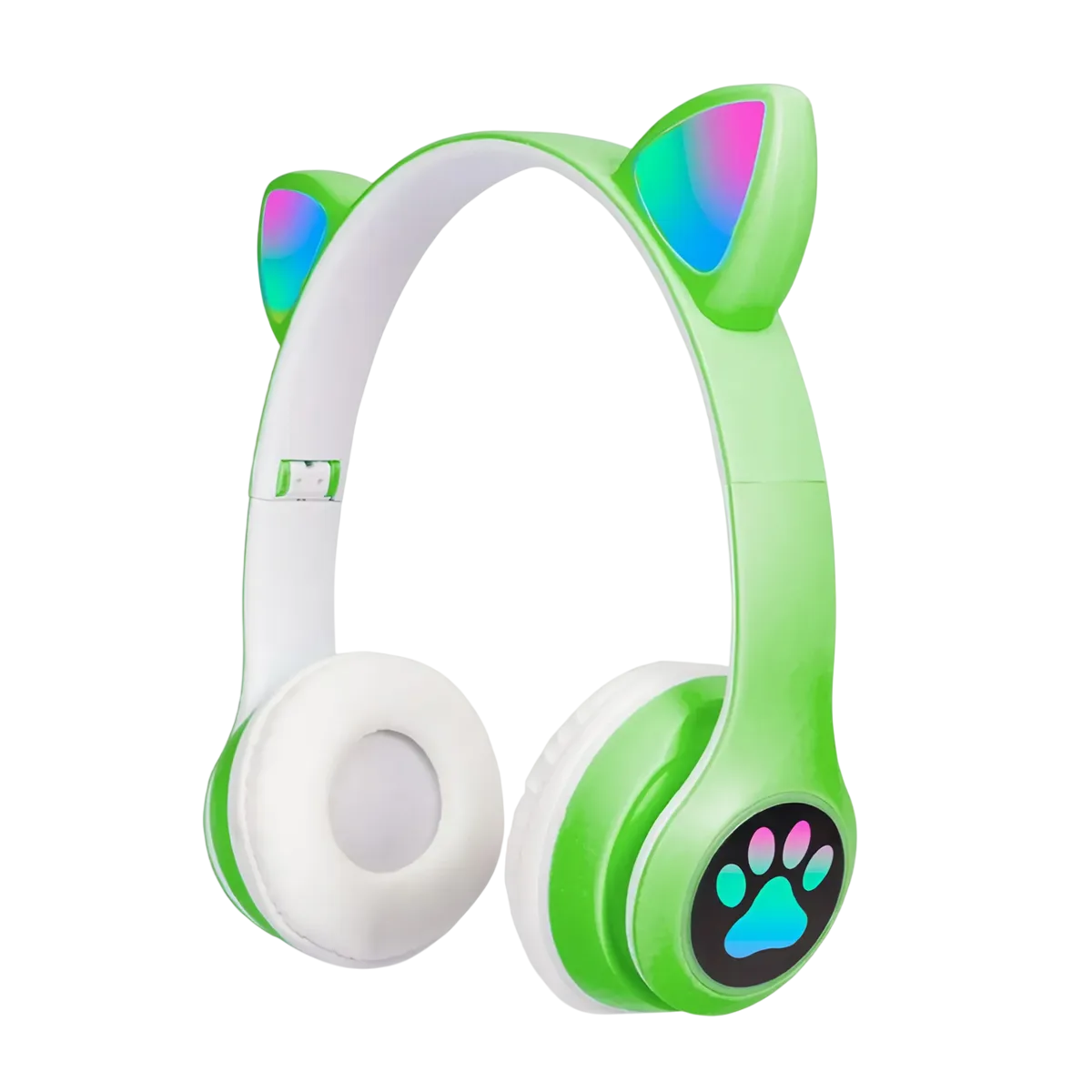 Auriculares vincha gatito con huella