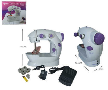 Máquina de coser A220V con pila y fuente SM-100