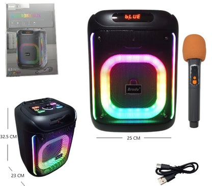 Parlante karaoke 6.5 PLG y micrófono