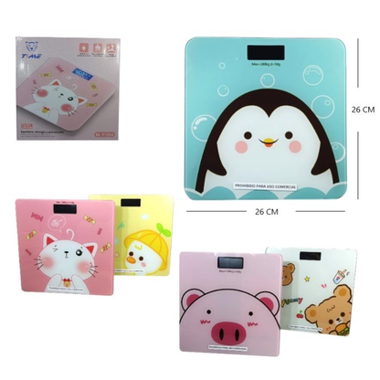Balanza digital de baño con diseño
