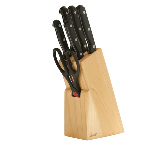 Set de cuchillos 7pcs con base