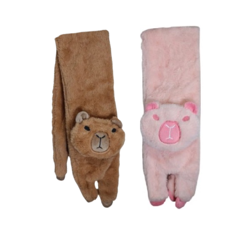 Bufanda de peluche capibara