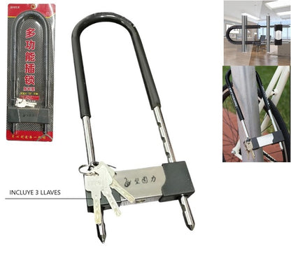 Linga U candado con tres llaves OFERTA