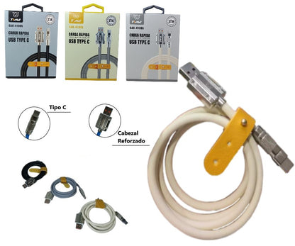 Cable punta de metal reforzado tipo c
