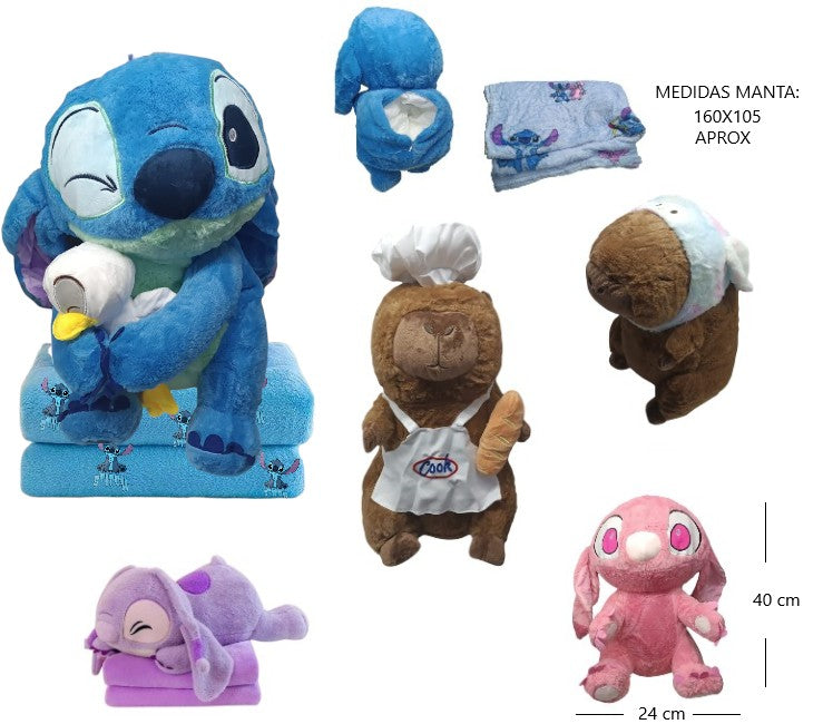 Peluche con manta