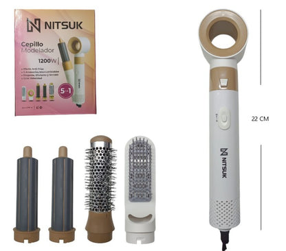 Cepillo moldeador 5 en 1 1200W NITSUK