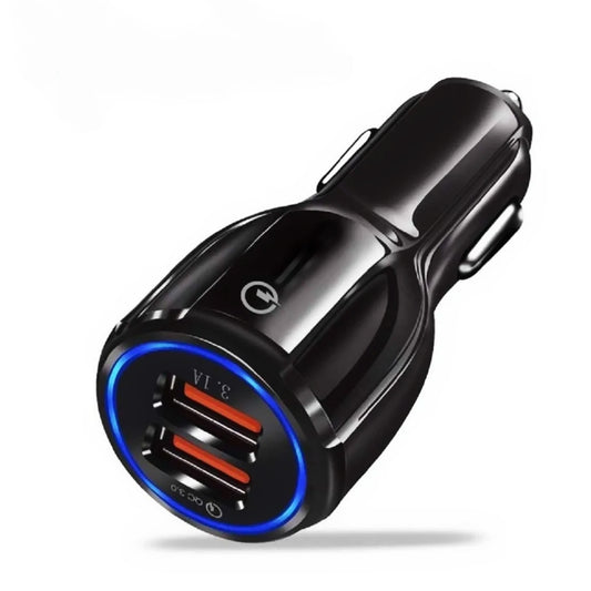 Cargador para auto 6A con 2 USB