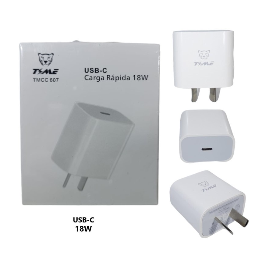 Cargador Time USB tipo C 18w