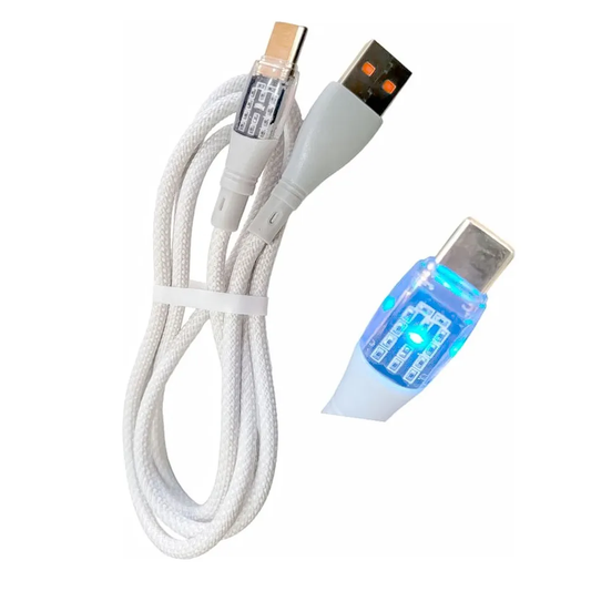 Cable Time USB tipo C con luz led
