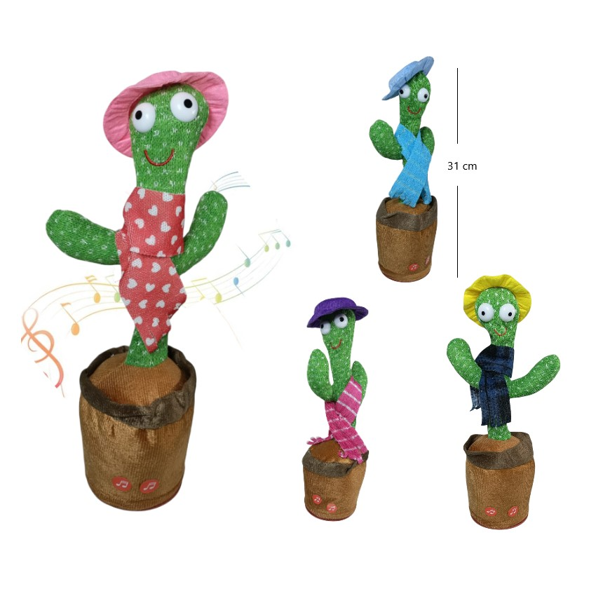 Cactus bailarín con accesorios