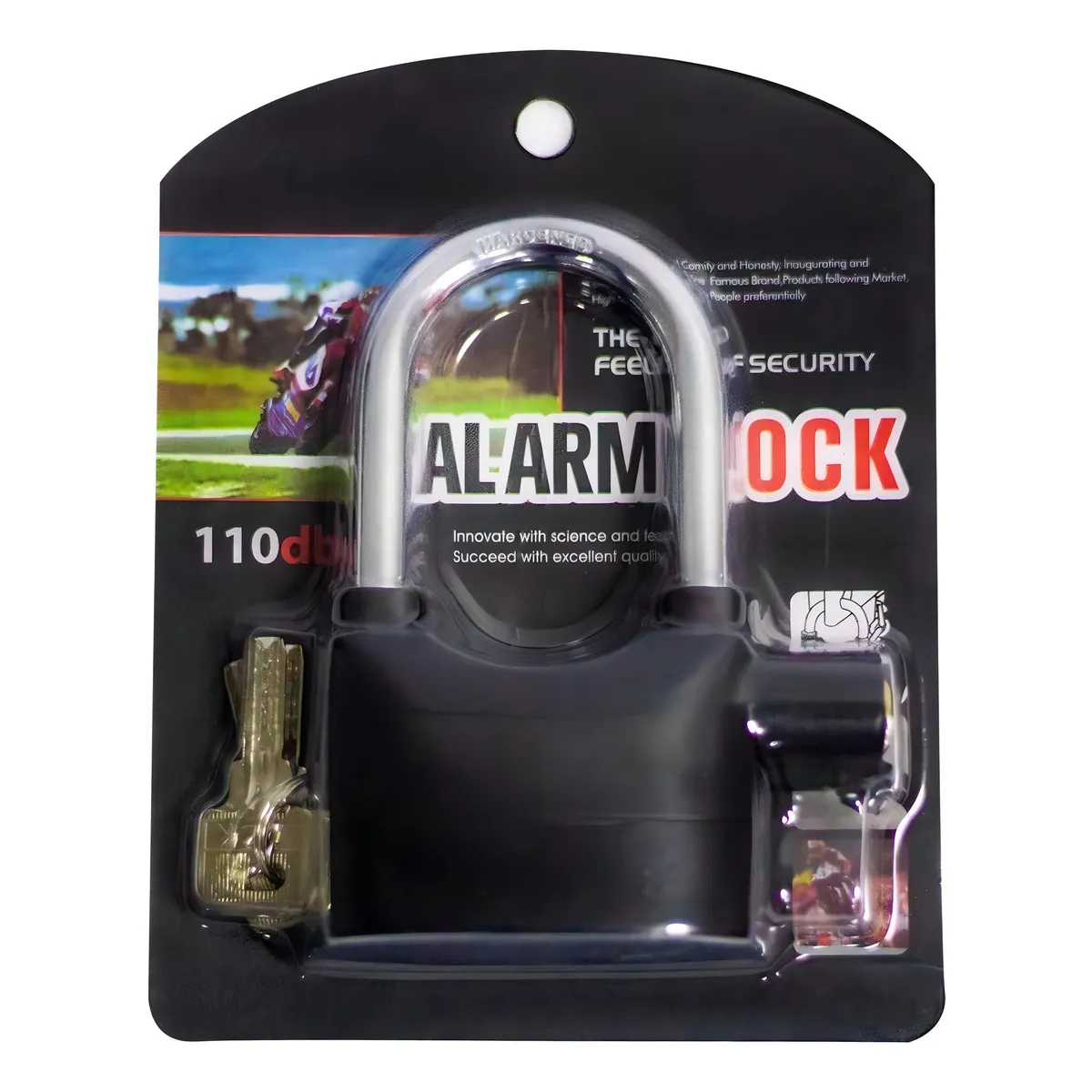 Candado con alarma integrada