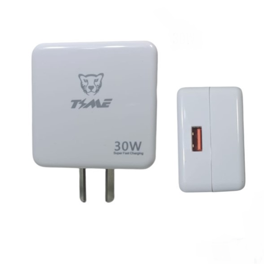 Cargador Time USB QC 30w