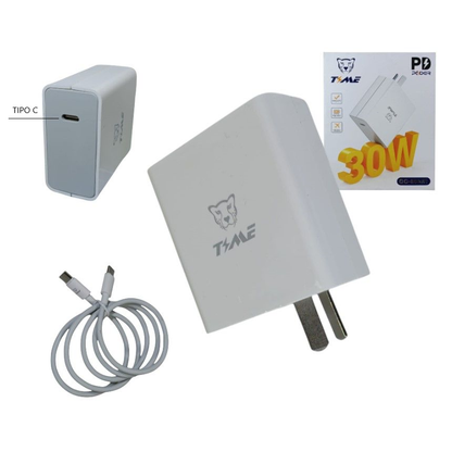 Cargador Time USB tipo C 30w