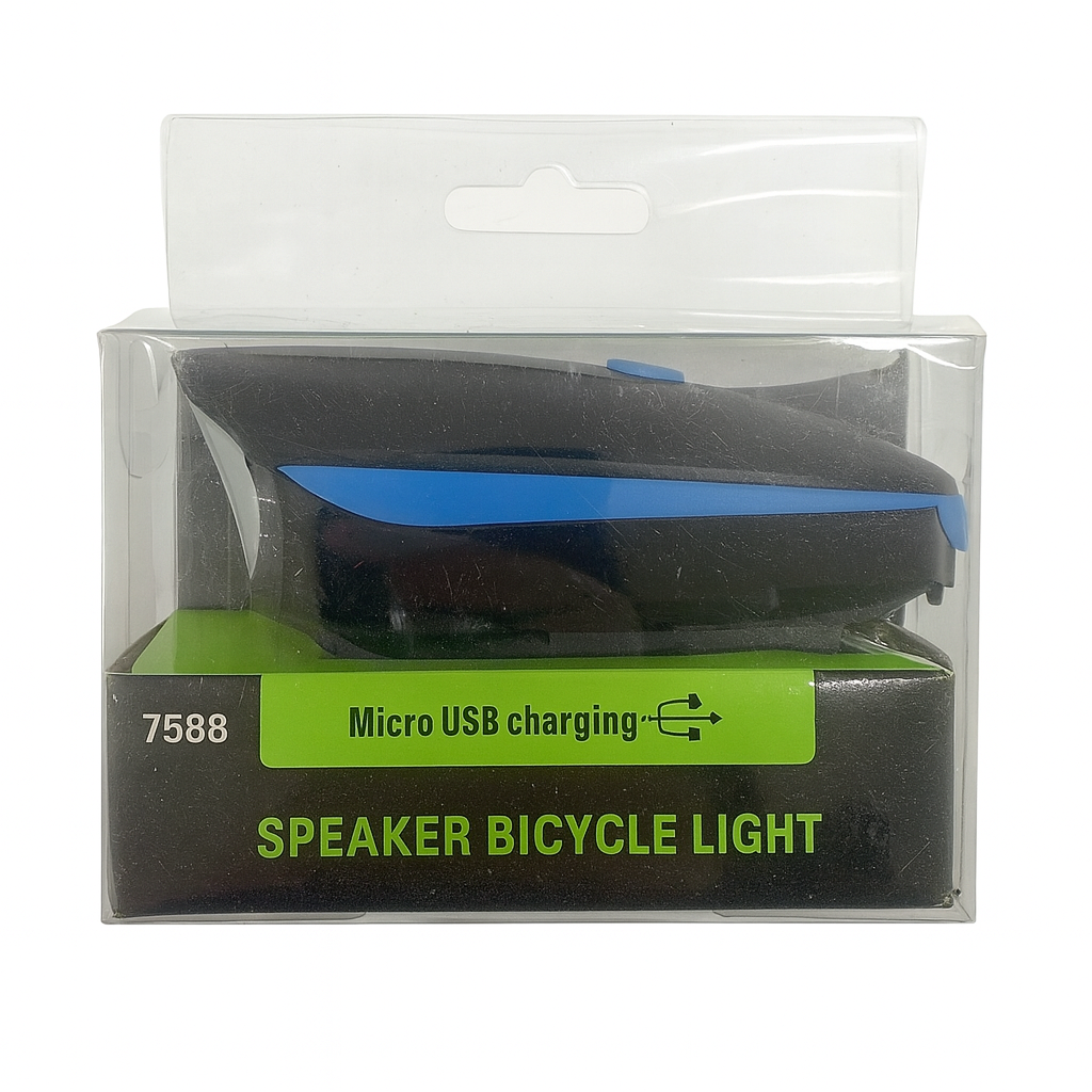 Luz recargable de bici con bocina