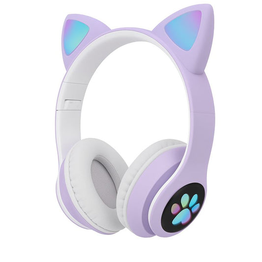 Vincha gatito huella  aux bt colores