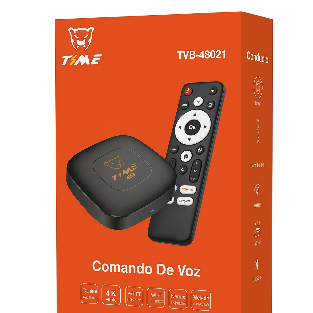 TV BOX 2+8G TIME con comando de voz