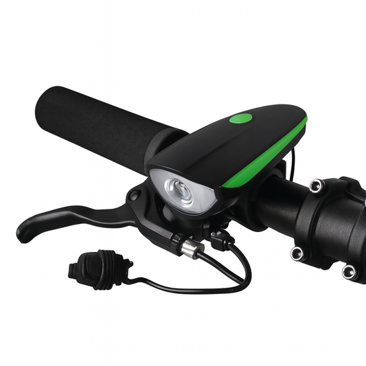 Luz recargable de bici con bocina