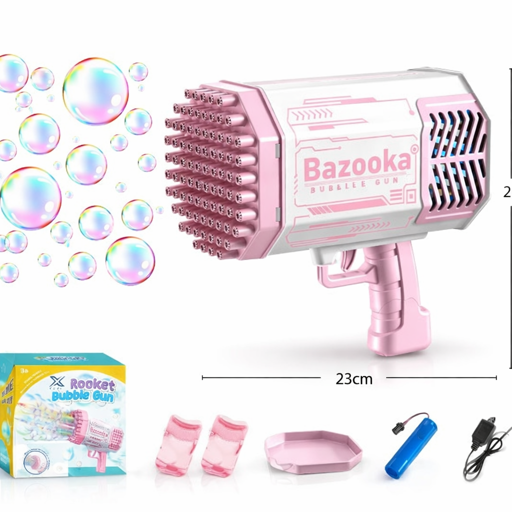 Bazooka burbujero recargable
