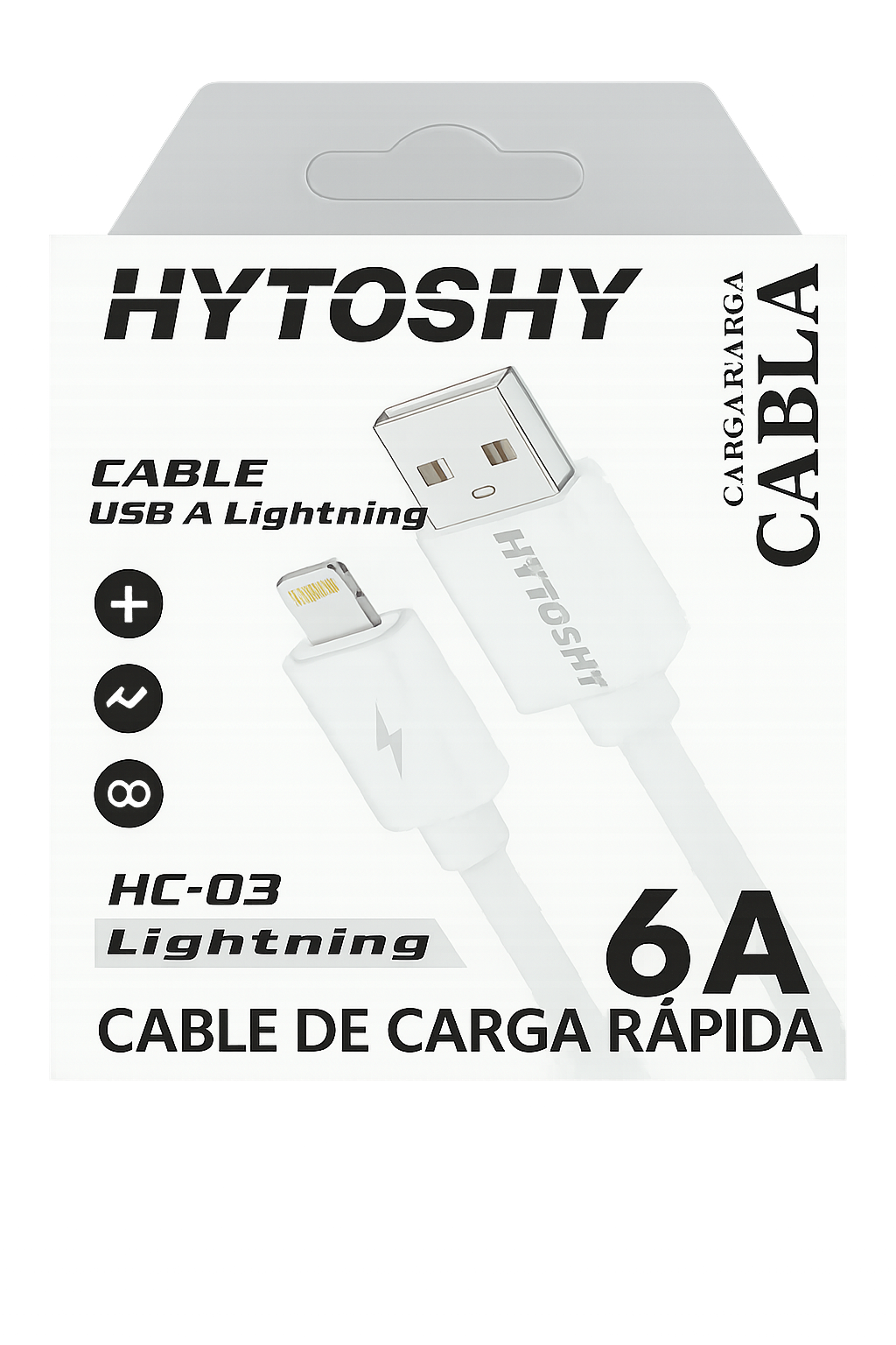 Cable usb A lightning 6A