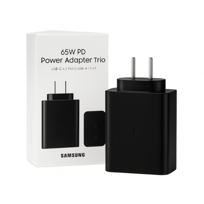 Adaptador Trio de carga super rápida (65W) x100u