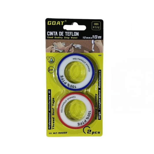 Cinta de teflón 12 mm x 10 mts