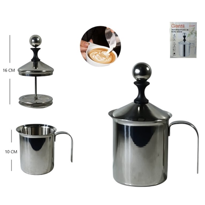 Espumador manual de leche 400 ml