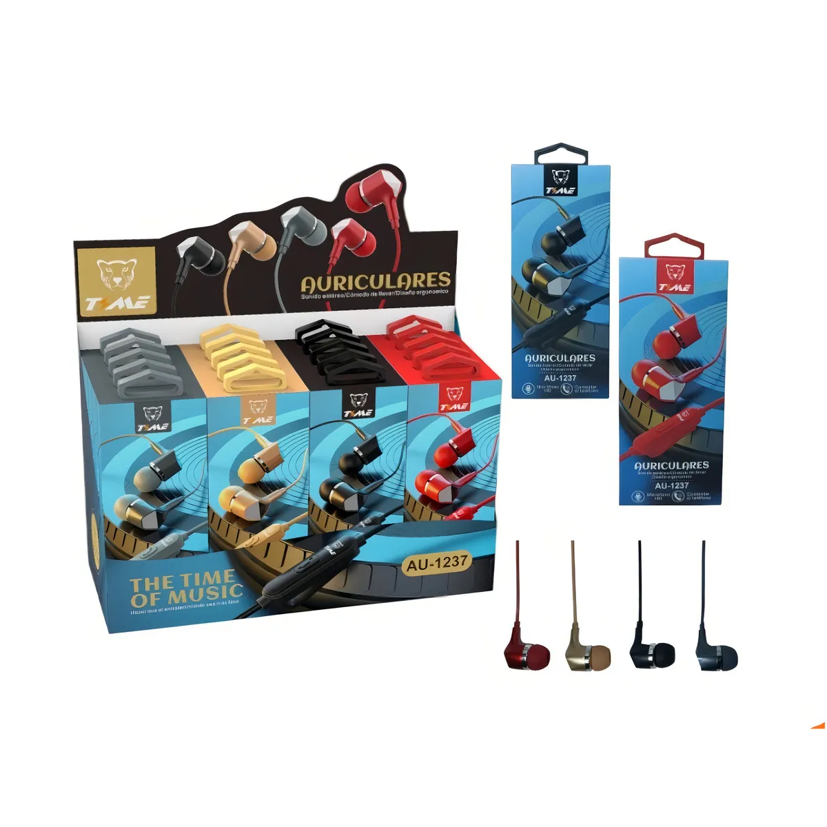 Auriculares manos libres Time AU-1237