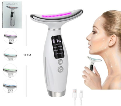 Masajeador de luz roja cara y cuello