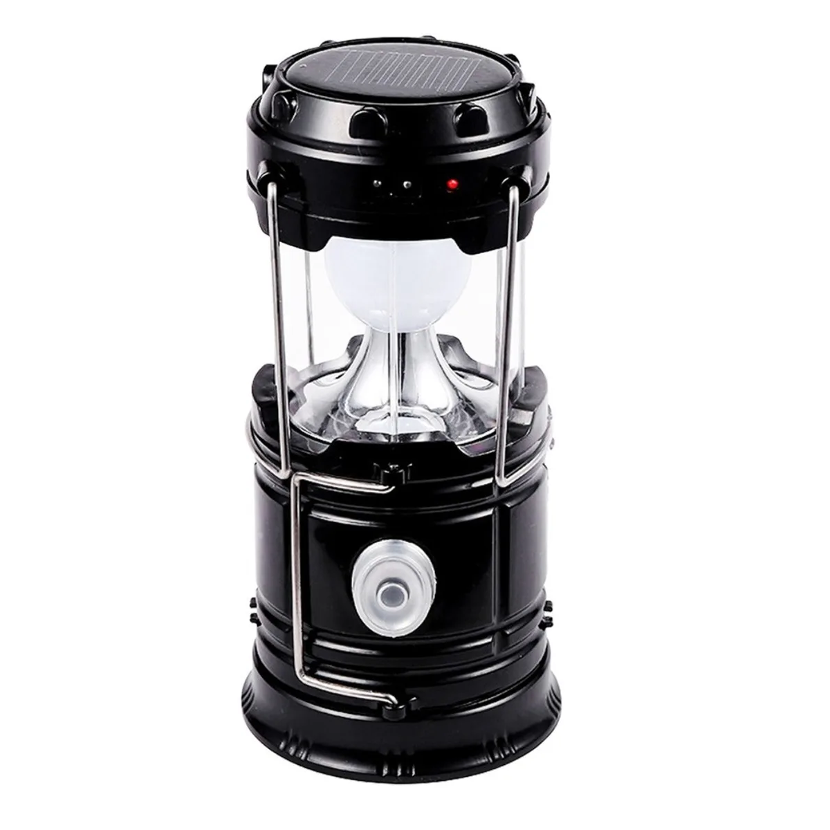Linterna farol solar 2 en 1 recargable