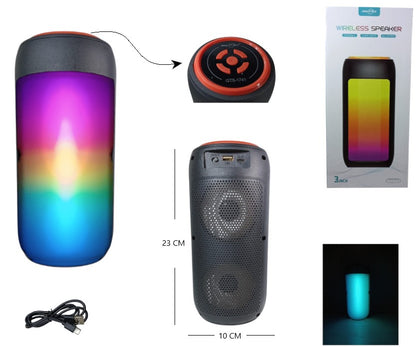 Parlante BT 3x2 PLG RGB(hasta agotar stock)