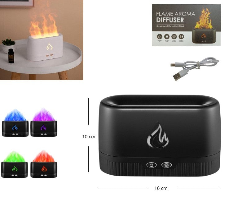 Humidificador RGB con llama
