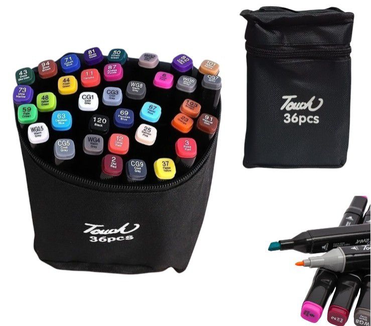 Marcadores doble punta x36PCS