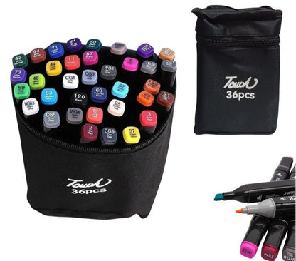 Marcadores doble punta x36PCS