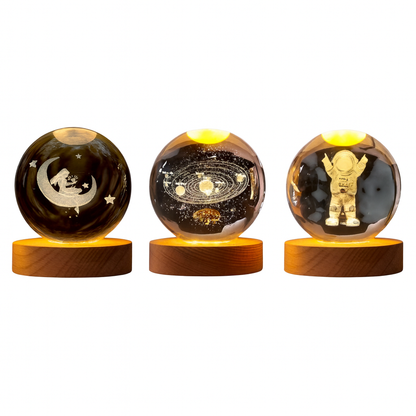 Bola led de cristal 8 cm