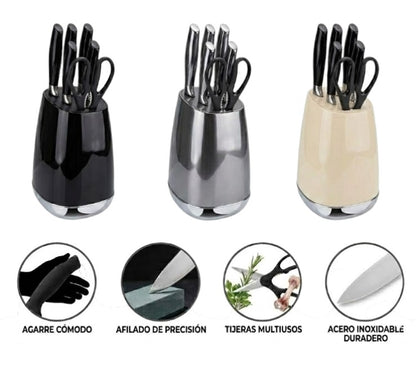 Set de 6 pcs con base