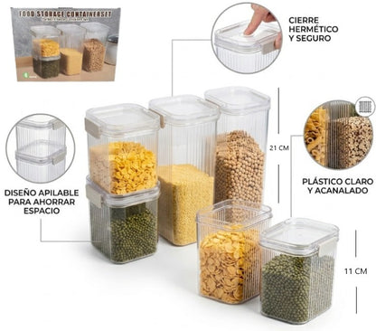 Organizador de comida de acrílico