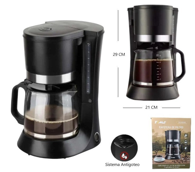 Cafetera de filtro Time 1.2L 680W
